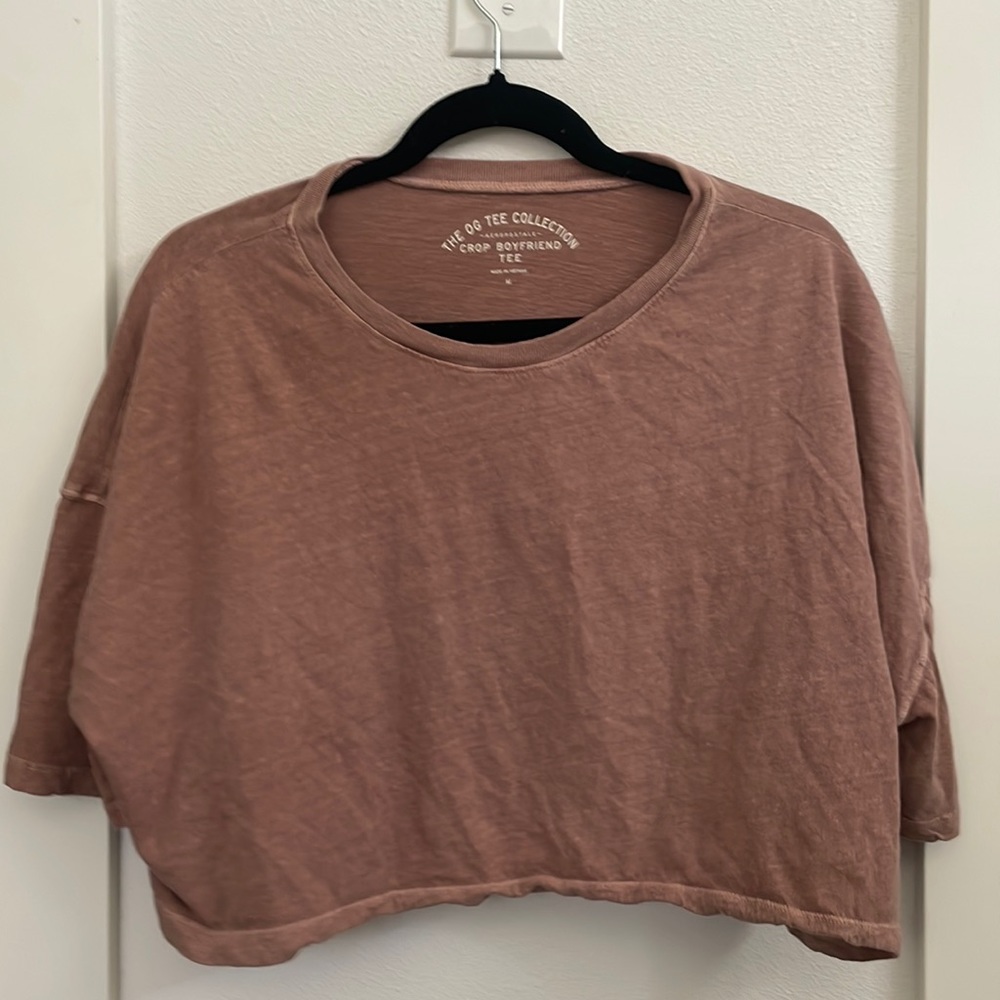 super cute casual cropped t shirt